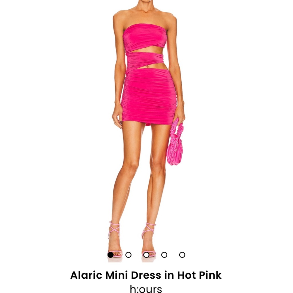REVOLVE - H:ours Alaric Mini Dress in Hot Pink